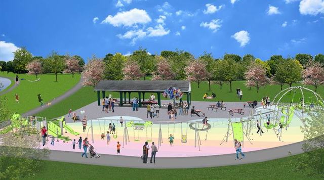 Planned new playground at Lake Ashburton